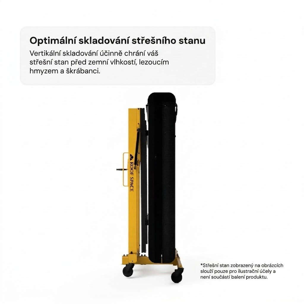 Univerzální zvedák na střešní stany (2v1 montážní a skladovací systém)